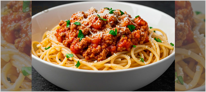 Fideos a la boloñesa caseros y deliciosos